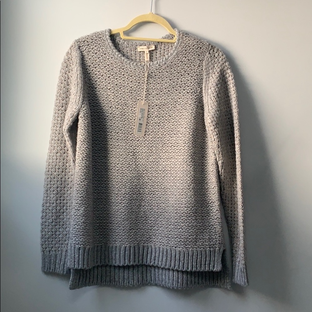 Rebecca Taylor NWT M grey shimmer sweater